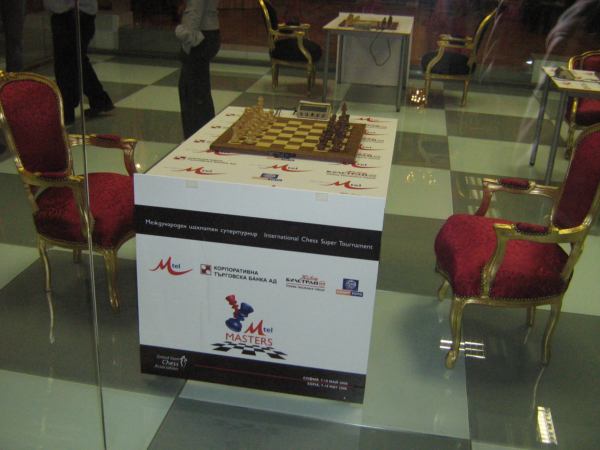 MTel Masters 2008 - The playing room in the glass cube