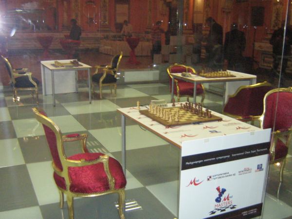 MTel Masters 2008 - The playing room in the glass cube