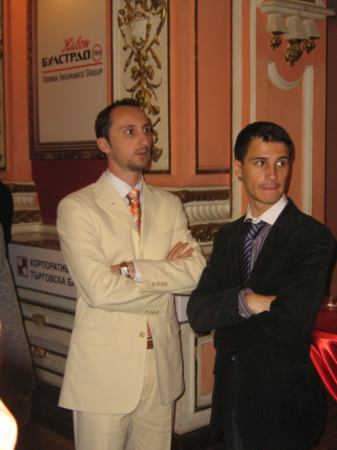 MTel Masters 2008 - Veselin Topalov and Ivan Cheparinov before the opening ceremony